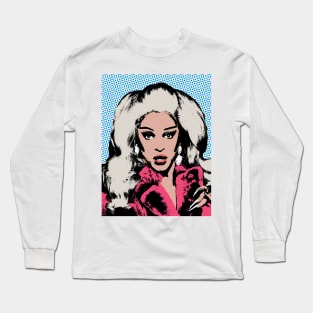 Miz Cracker style pop art Long Sleeve T-Shirt